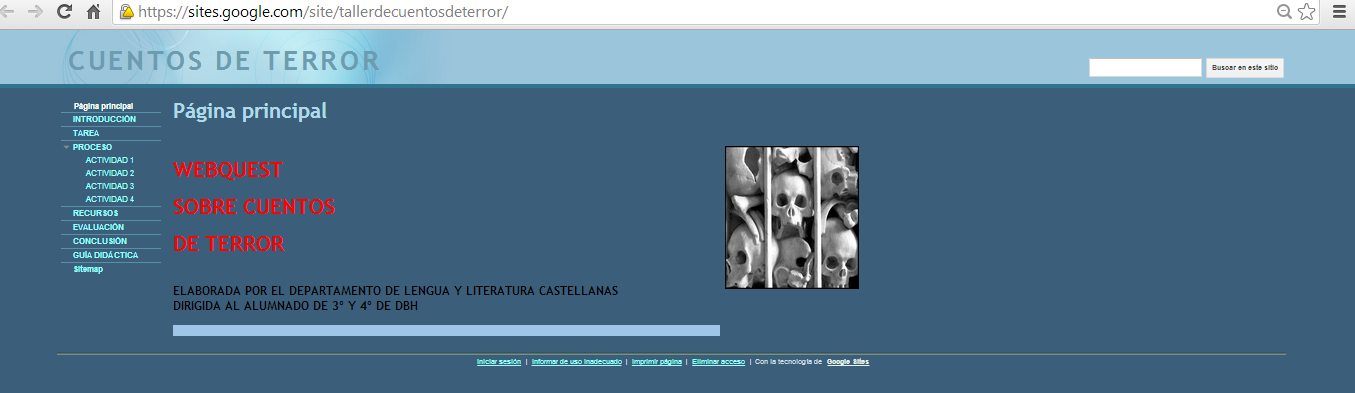 WebQuest con Google Sites