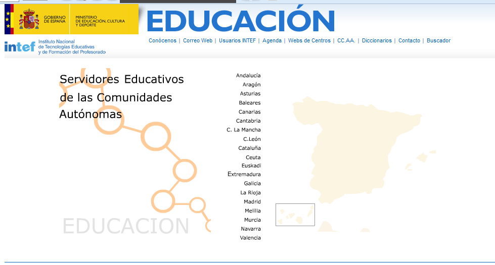 Servidores Educativos de las Comunidades Autónomas