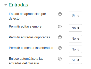 Captura de pantalla. Entradas