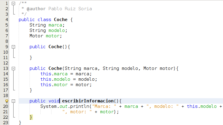 Código con ejemplo de métodos Código con ejemplo de métodos