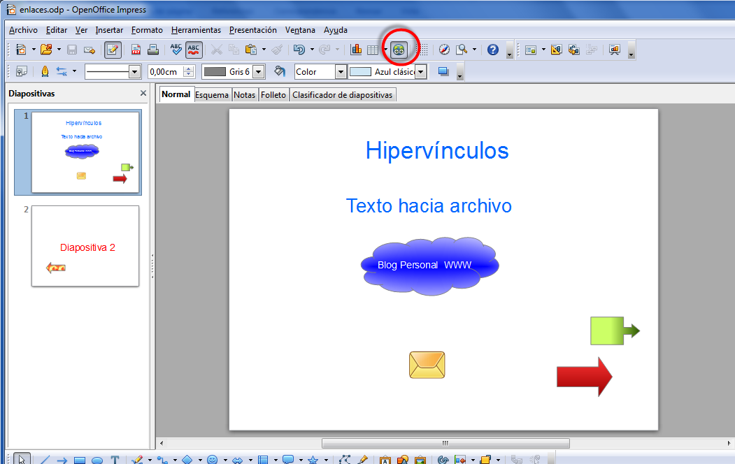 Enlaces OpenOffice