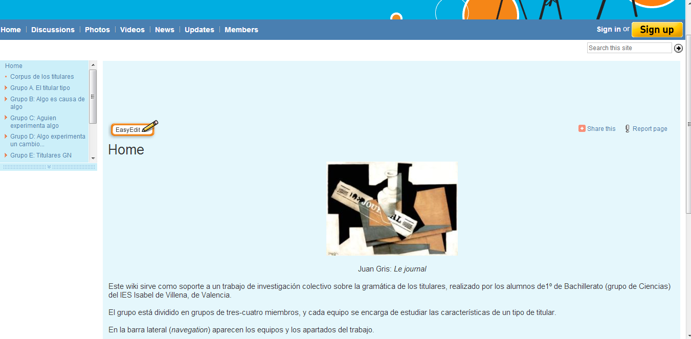 Ejemplo de wiki de Bachillerato