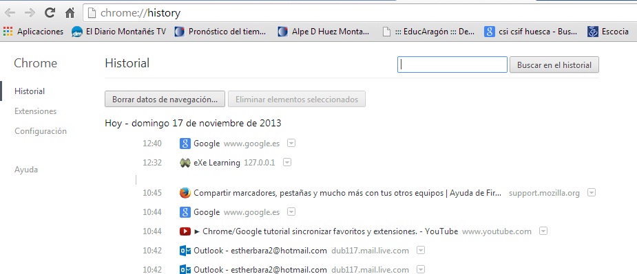 2.52. Historial 2. Captura de pantalla.