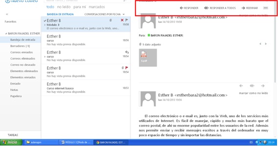 1.19. Opciones tras la lectura. Captura de pantalla.