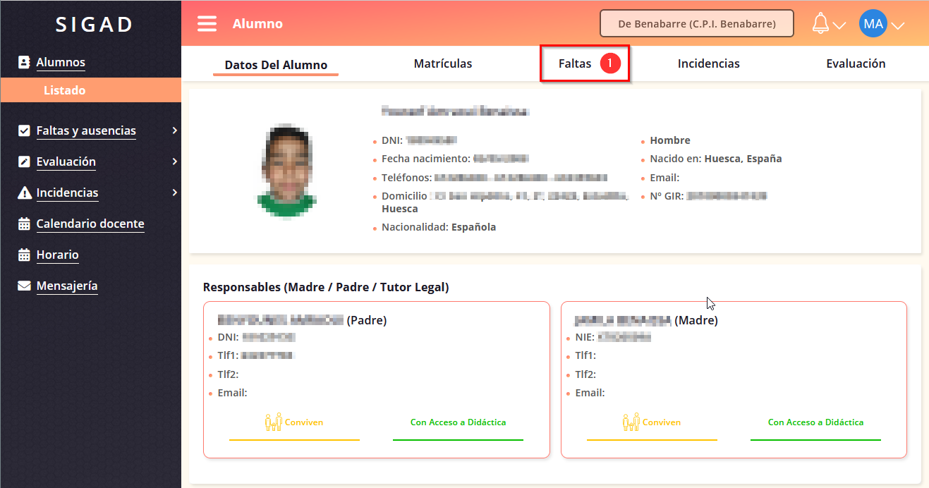 Poner faltas 2